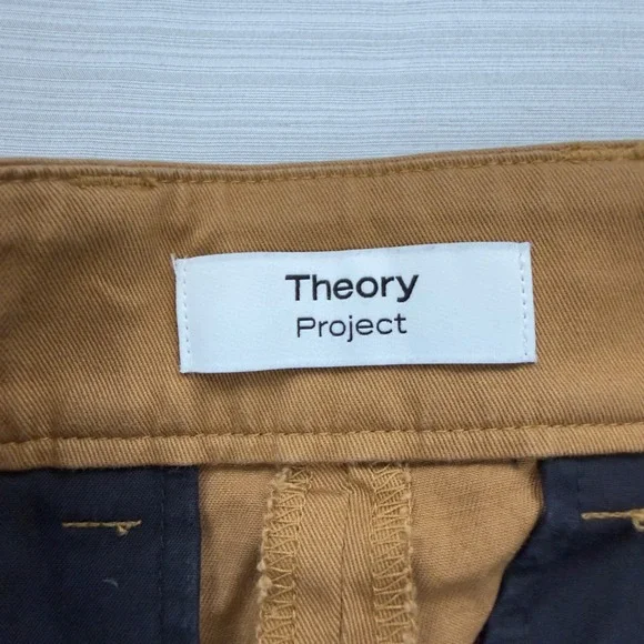 Theory Project Sharp Cotton Twill Wide Leg Pants Womens 30 Brown MP02 - Picture 4 of 8
